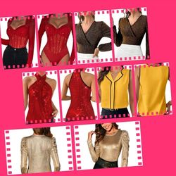 WOMEN 5 BUNDLE BLOUSES SMALL