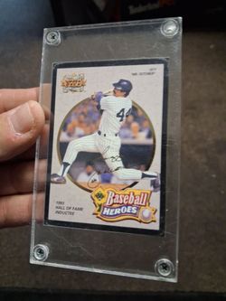 SIGNED REGGIE JACKSON BASEBALL HEROES CARD CLEAN