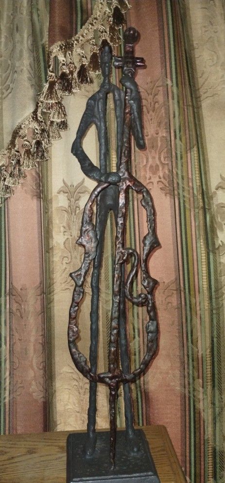 Giacometti Style Abstract Metal Sculpture