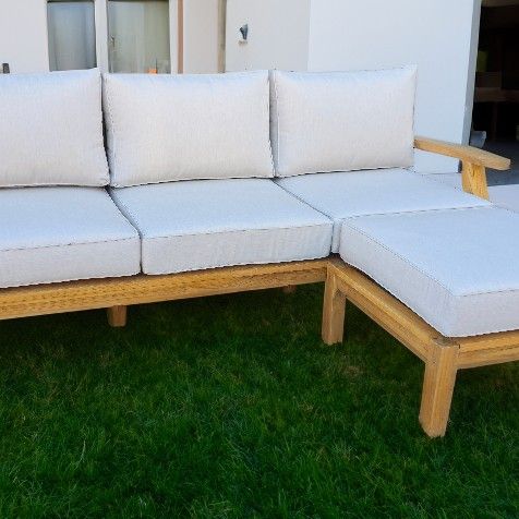 New Teak Wood Outdoor Patio Furniture Lounge Set