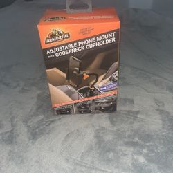 Armor All Adjustable Phone Mount with Gooseneck Cupholder