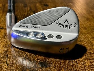 Callaway Jaws 56° Wedge – $90 O.B.O. Like new! Never on grass, indoor use only. N.S. PRO Modus³ steel shaft with brand new Golf Pride grip. Tour-leve