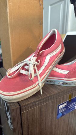 Pink unicorn girls Vans size 3