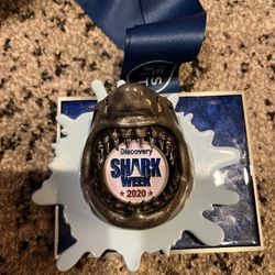 2020 shark week marathon race medal by yes fit