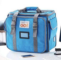 LapCabby Go2 Portable Charging Rolling Case Bag for 8 x Laptops, Tablets, iPads, Chromebooks (Secure)