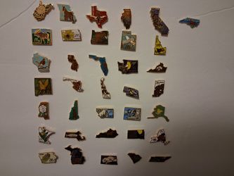 36 Vintage 1990s McDonald's State Pins- NEW/ MINT Condition 