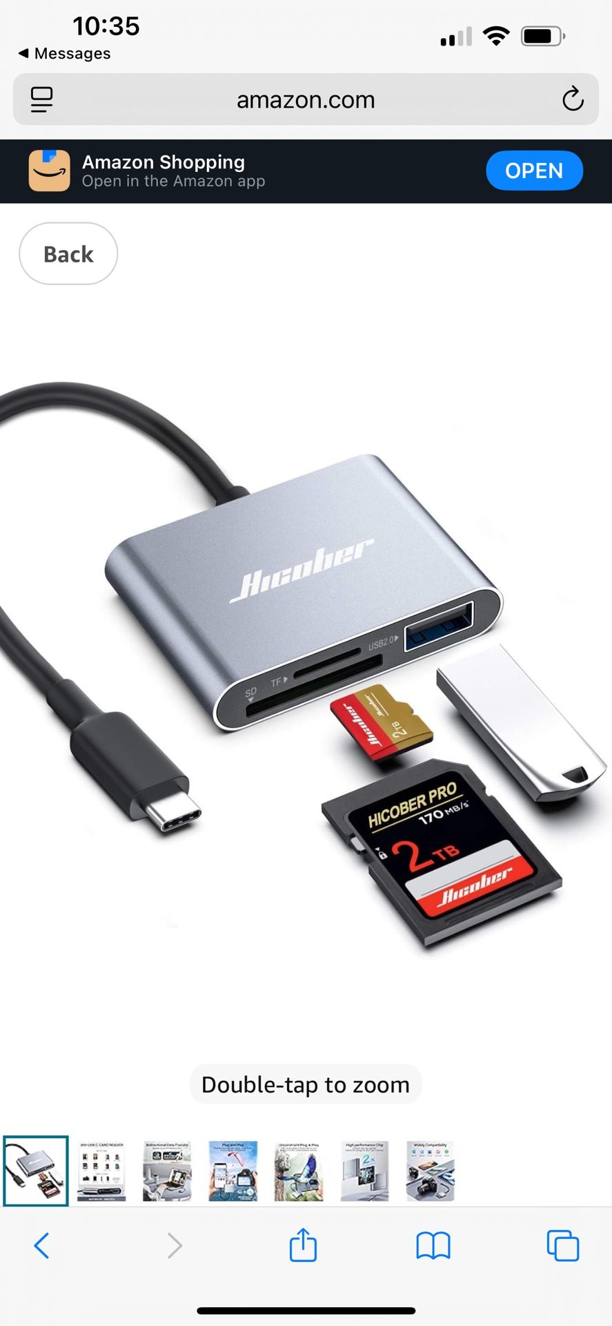 USB C To Sd Micro Sd Memory 