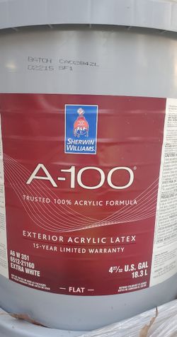 A-100  Exterior acrylic latex Extra White