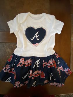 Newborn Girl Atlanta Braves dress