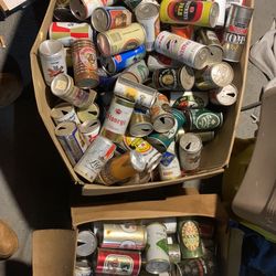 Vintage Beer Can Collection.