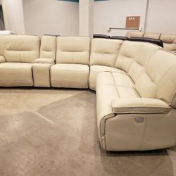 Power Leather Sectional Sofa