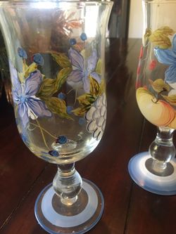 Hand painted goblets
