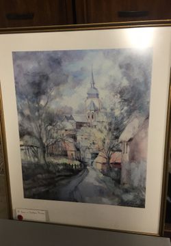 A town in Northern France wall art