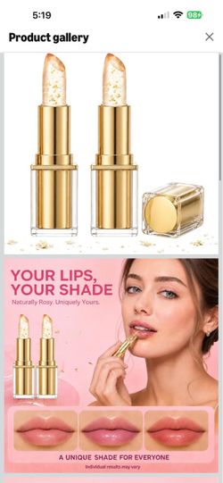 2 Pack Color Changing Lipstick, Moisturizing Lip Balm, Tinted Lipstick, Lightweight Lip Tint with Natural-Looking Pink Finish for Women, Everyday Make
