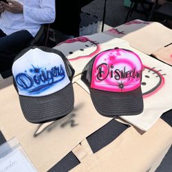 Custom Airbrush on Hats Shirts And More