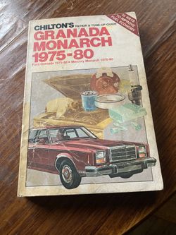 Granada, Monarch 1975-79 Shop Manual
