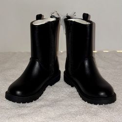 OLD NAVY CLASSIC UNISEX TALL ZIPPER BOOTS TODDLER SZ. 8