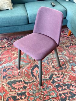 Blu Dot Purple Upholstered Chair – Mid-Century Modern