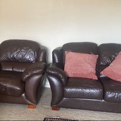 Leather Sofa Set 