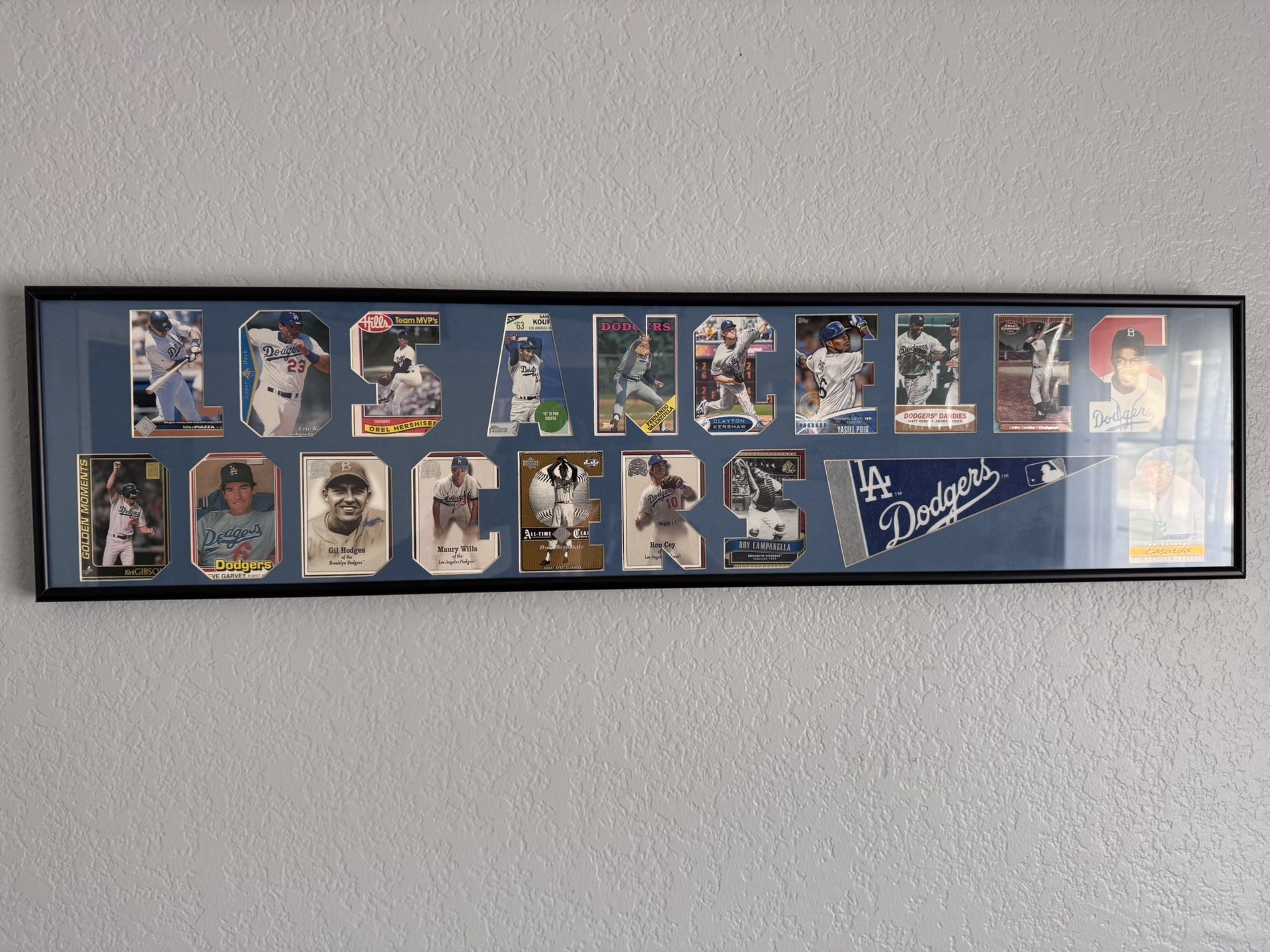 Los Angeles Dodgers Baseball Card Display Frame