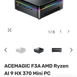 ACEMAGIC F3A AMD Ryzen AI 9 HX 370 Mini PC