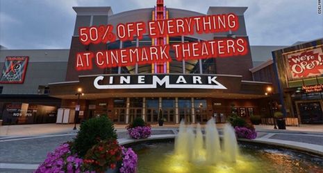 Half Off All Movie Tickets