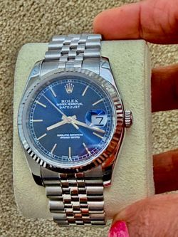 2015 Rolex 36mm Jubilee Blue Dial Model 116234