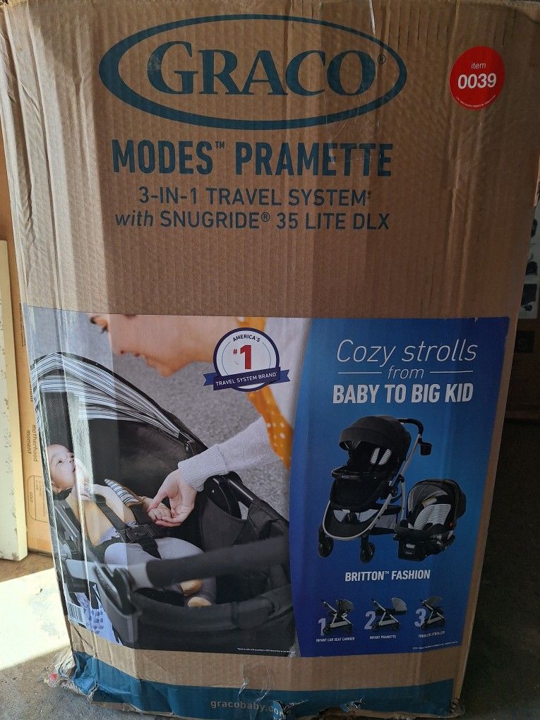 New Graco Modes Pramette 3 In 1 Travel System. 