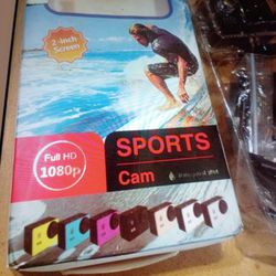 CAMERA 1080P 12 MP SPORTS CAM FULL HD. 2.0 INCH SCREEN 