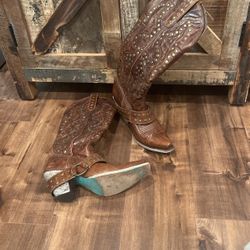 Lane Leather Western Boots 