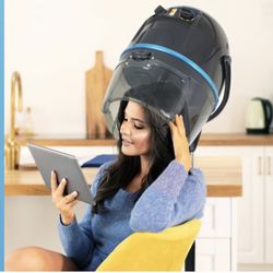 Professional Adjustable Hood Floor Stand Bonnet Hair Dryer, 1300 Watts, Black