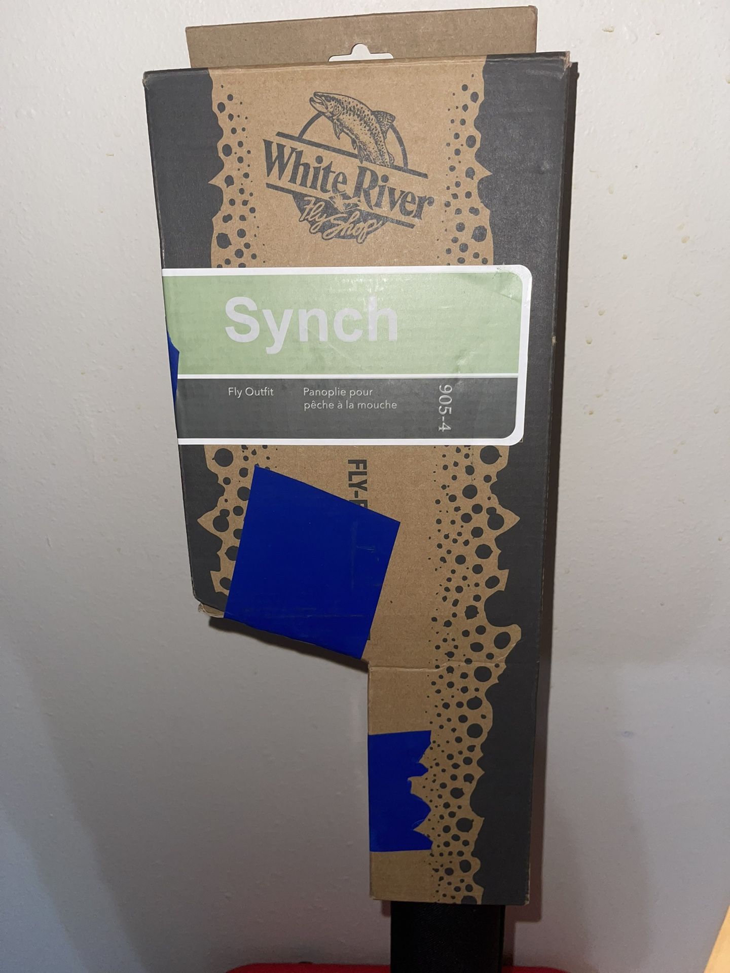 White River fly rod Synch 9'/5wt/4pc 905-4 With Reel And Case
