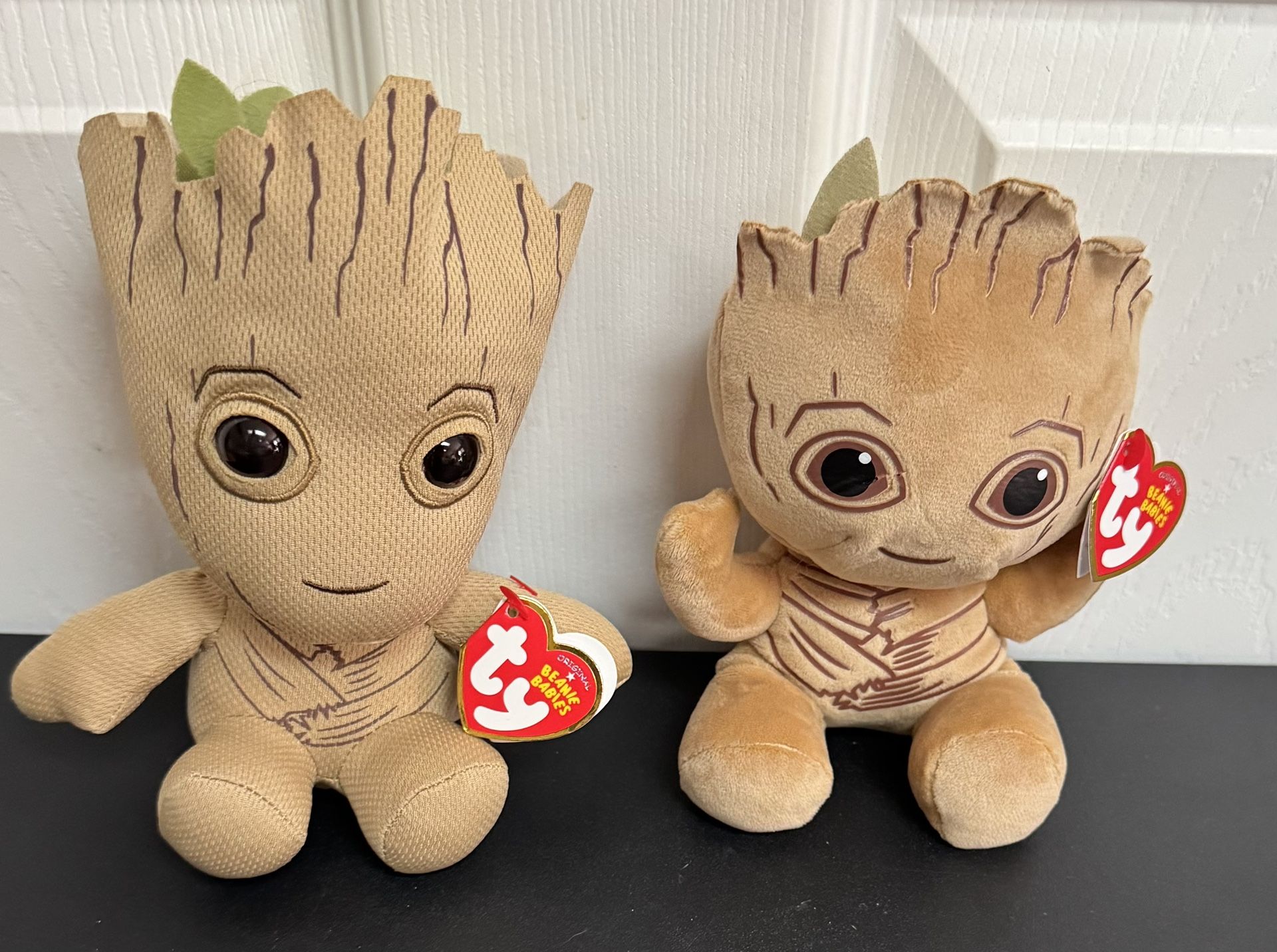 NEW w TAGS Marvel Avengers Guardians of the Galaxy Groot TY Plush $5 each or $8 for Both xox