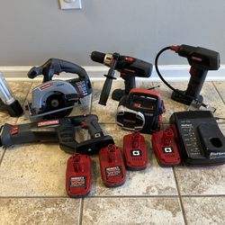Lot of Craftsman C3 19.2v Cordless Tools w/ Batteries & Charger