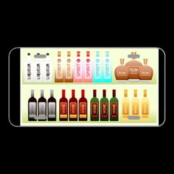 License Plate Novelty Car Front Supermarket Shelf Liquor Alcohol