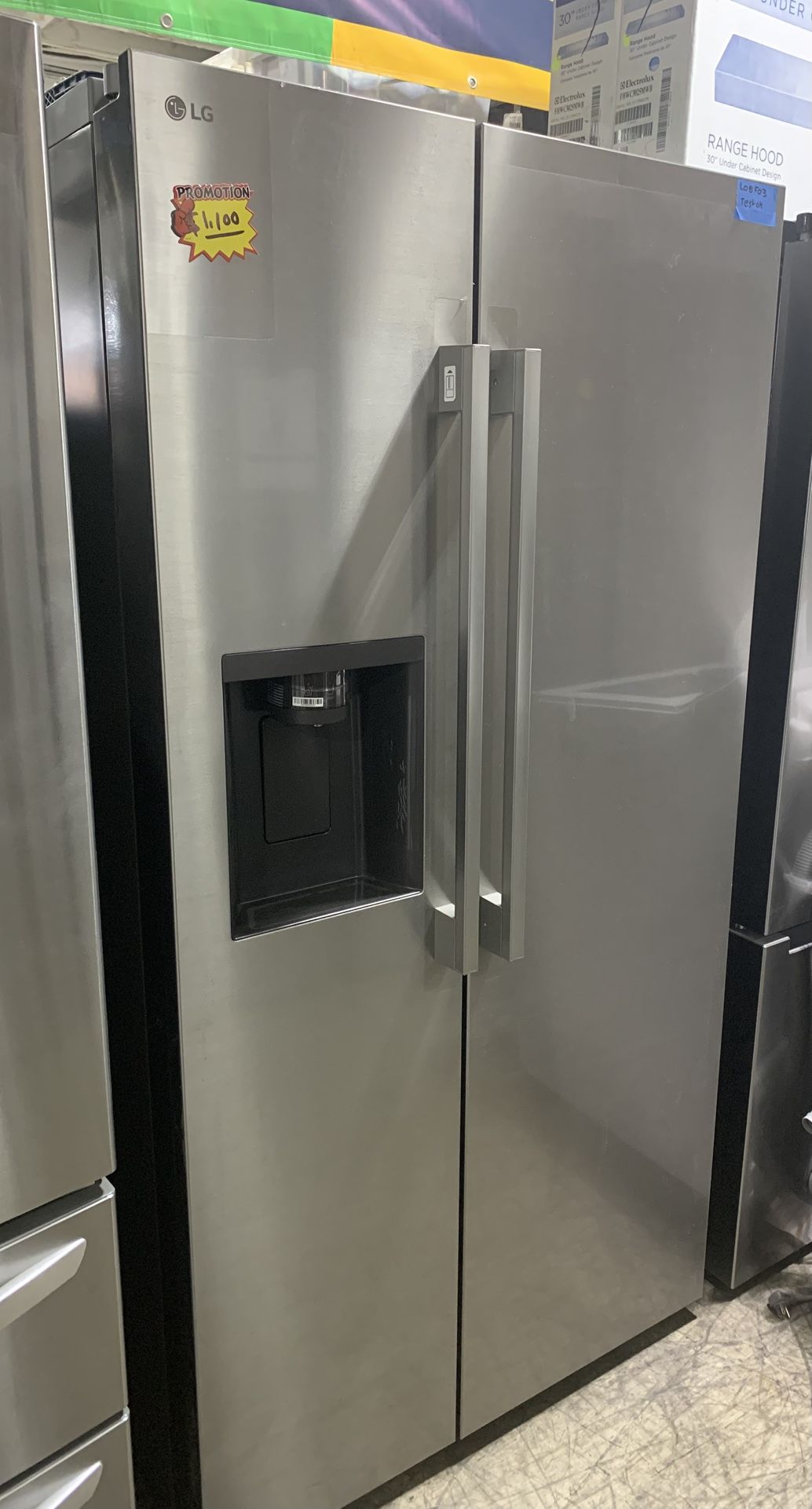 Refrigerator Stainless Side By Side Great Deal! Take It Today Pay Later Ask For Details