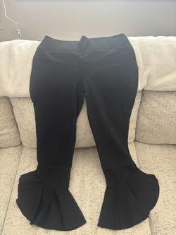 Black Flare Yoga Pants Medium