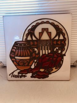 6 X 6 Decorative Southwestern Theme Tile