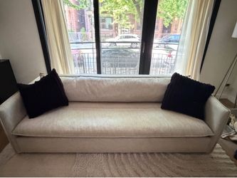Modern Cloud Linen Sofa with Boutique Hotel Vibes