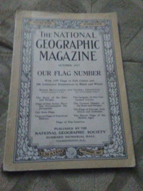 National. Geographic. 1917 vintage