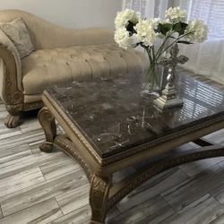 Italian Chaise and Coffee Table 