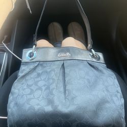 Authentic Coach Signature Canvas Purse