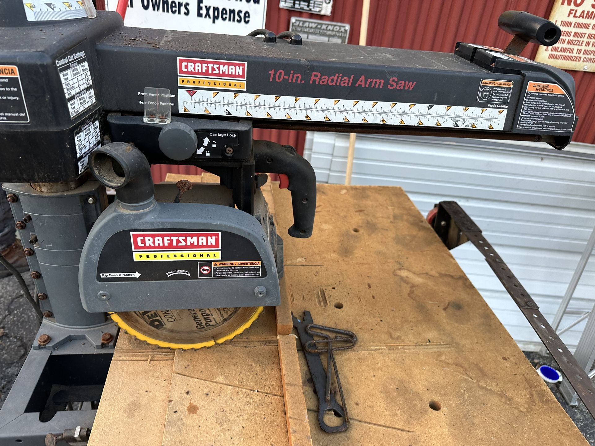 Craftsman Radial Arm Saw With Table Stand
