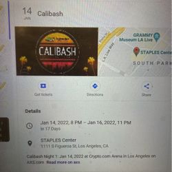 Concert Tickets Calibash 2022