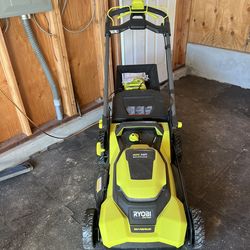 Unused Ryobi 21” Self Propelled 40 Volt Brushless Cordless Electric Mower