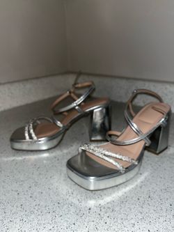 Silver Glam Heels