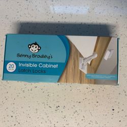 Benny Bradley’s Invisible Cabinet Latch Locks (20-Pack) – Unused