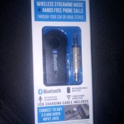 Bluetooth Audio Car Kit, Stream Music and Calls Hands Free 