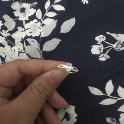 Real 925 Sterling Silver Wedding Ring Size 6