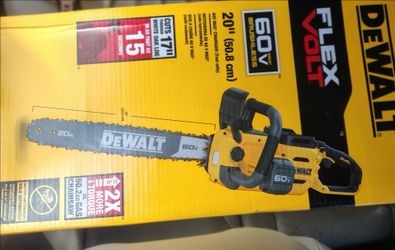 DEWALTFLEXVOLT 60-Volt MAX 20 in. Brushless Cordless Battery Powered Chainsaw and Case (Tool with Case Only)